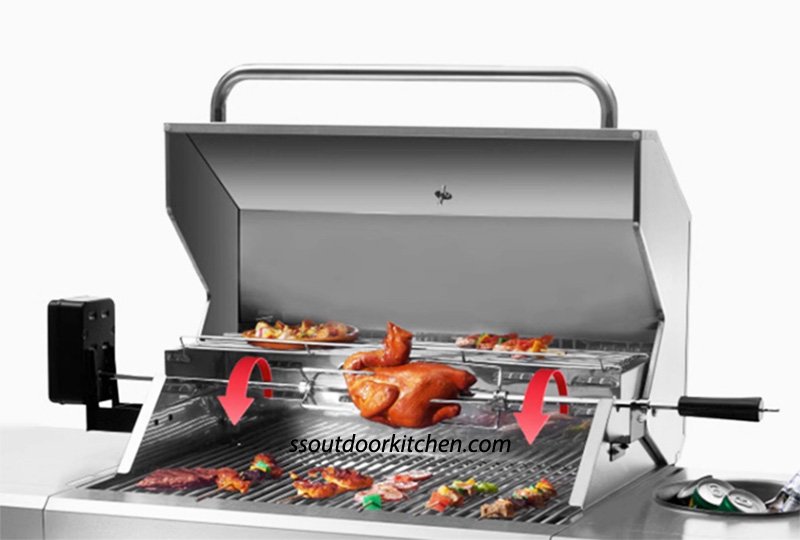 stainless steel charcoal grill