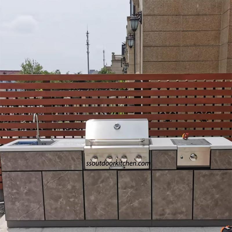 roof stainless steel outdoor kitchen