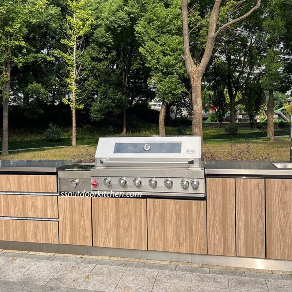 stainless steel outdoor kitchen cabinet bbq grill