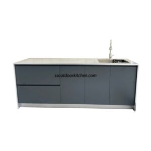 stainless steel outdoor kitchen countertop